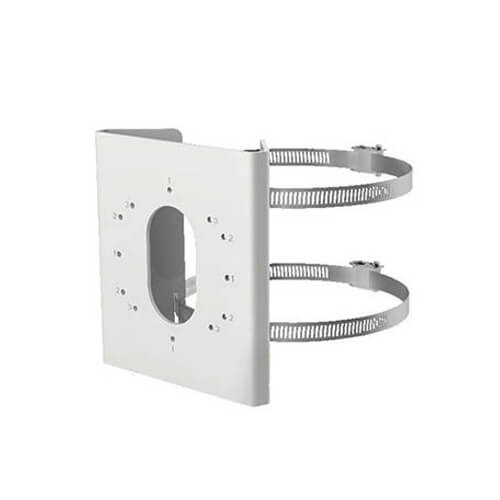 Hikvision Mini Soporte de poste de Acero Inoxidable para Cámaras · Ref. DS-1275ZJ-S-SUS