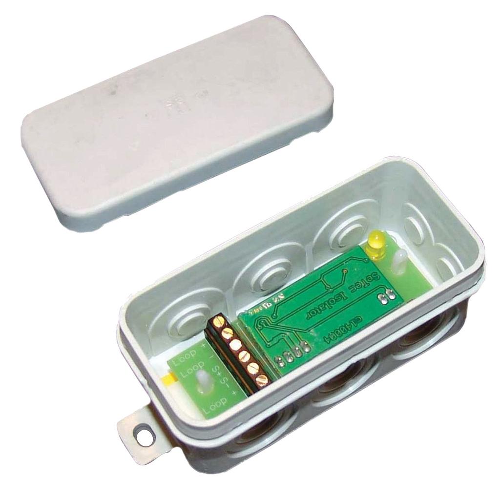 Aritech Módulo aislador protección cortocircuito en el lazo analógico Serie 2000/900 con carcasa CPD · Ref. ISM-95