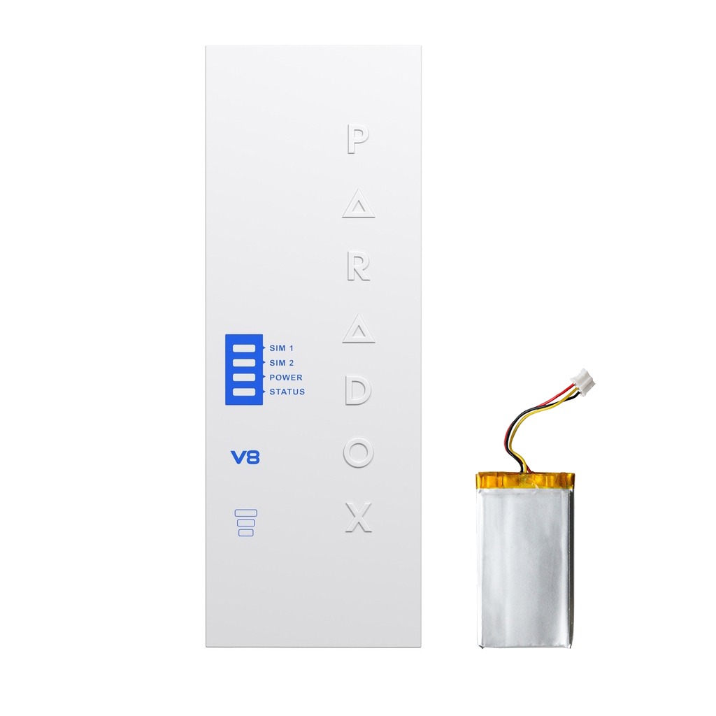 PCS265V8_battery - Módulo comunicador LTE 4G / 2G Paradox V8 con Batería Incluida