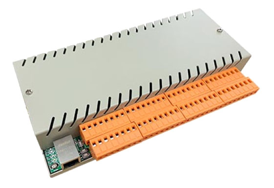 Videologic Módulo de relés IP Videologic 6 entradas digitales + 32 salidas Relé. Incluye alimentador 12V · Ref. VLA-IO6-32R