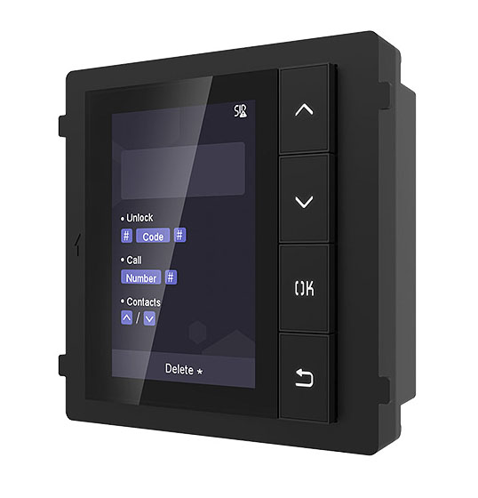 Hikvision Módulo display para videoporteros IP modulares Hikvision empotrado/superficie · Ref. DS-KD-DIS