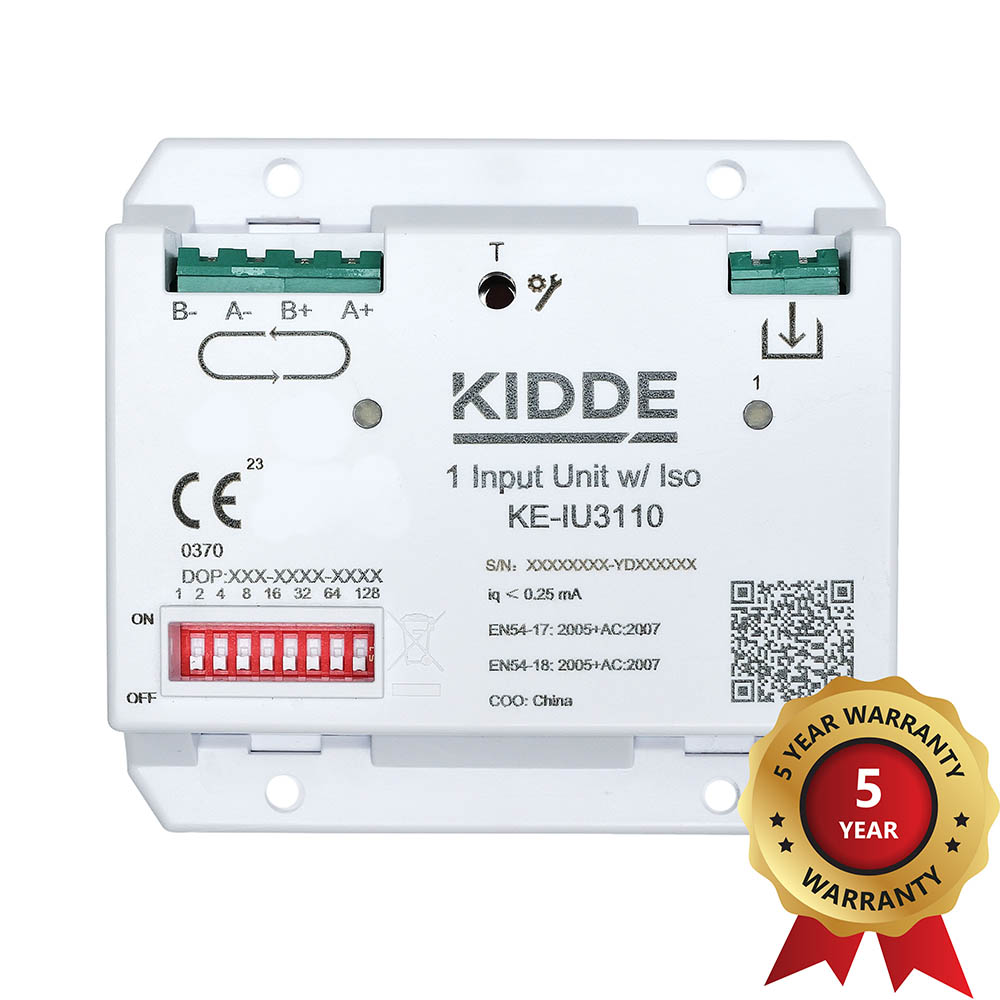 Kidde Módulo inteligente direccionable de 1 entrada con aislador · Ref. KE-IU3110