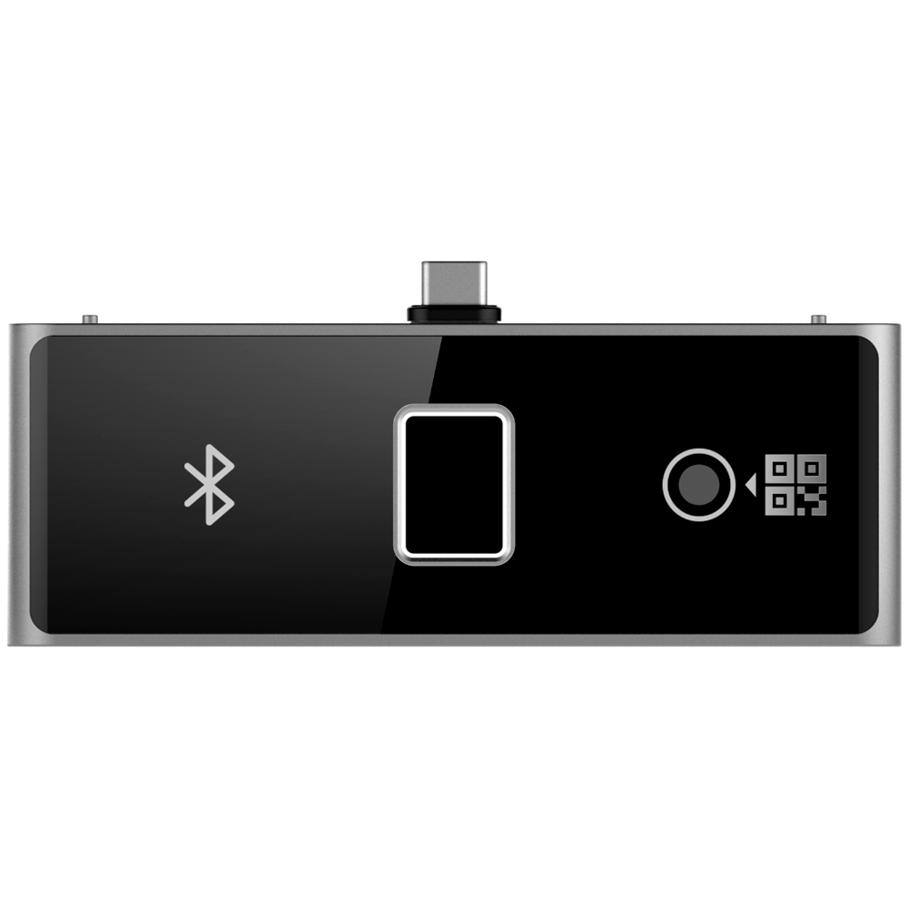 Hikvision Módulo periférico para terminal de reconocimiento facial de la serie DS-K1T673. Funciones de huella digital, Bluetooth y código QR