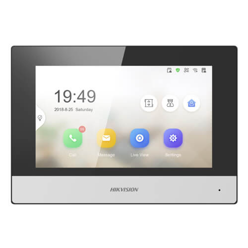 Hikvision Monitor para videoportero estación interior 2 hilos 7" Serie Y · Ref. DS-KH6320Y-WTE2