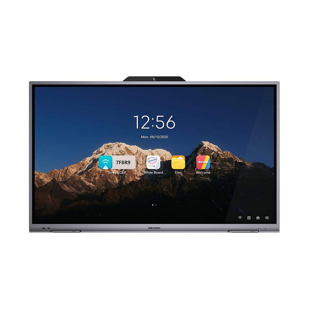 Hikvision Pantalla interactiva UHD 4K 86" WiFi/Miracasting Diseño ultrafino perfil aluminio 178° Android 2xAltavoz · Ref. DS-D5B86RB/C