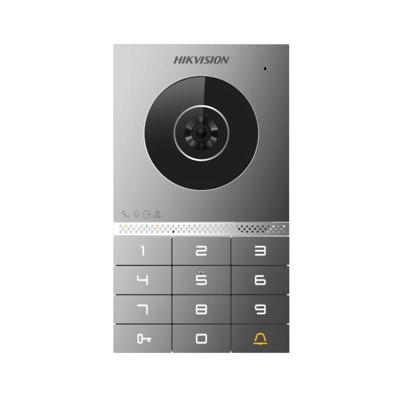 DS-KV7023EY-IME2 - Placa exterior de videoportero HD 2 hilos Cámara 2MP Teclado numérico PIN