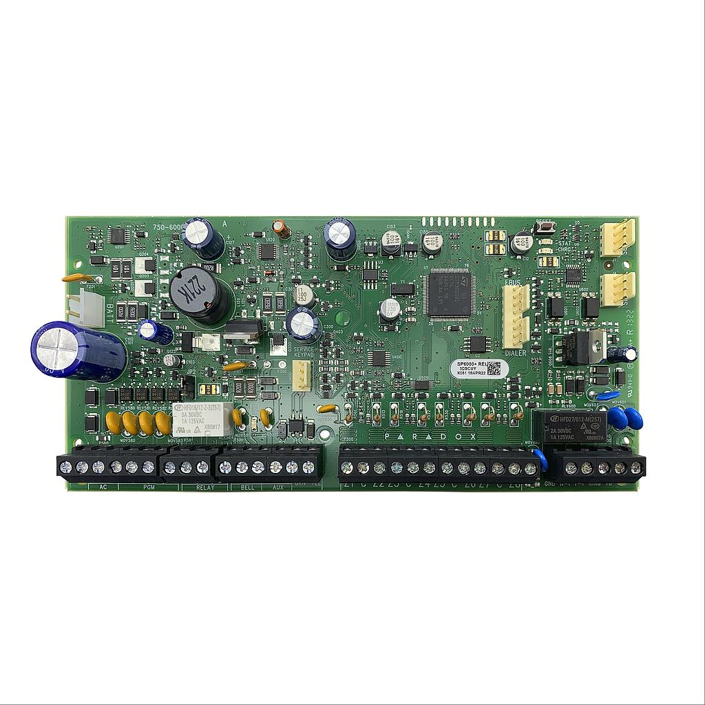 SP6000+ - Placa Panel de control Alarma Spectra SP6000+ 8 zonas. Ampliable 32 zonas Paradox
