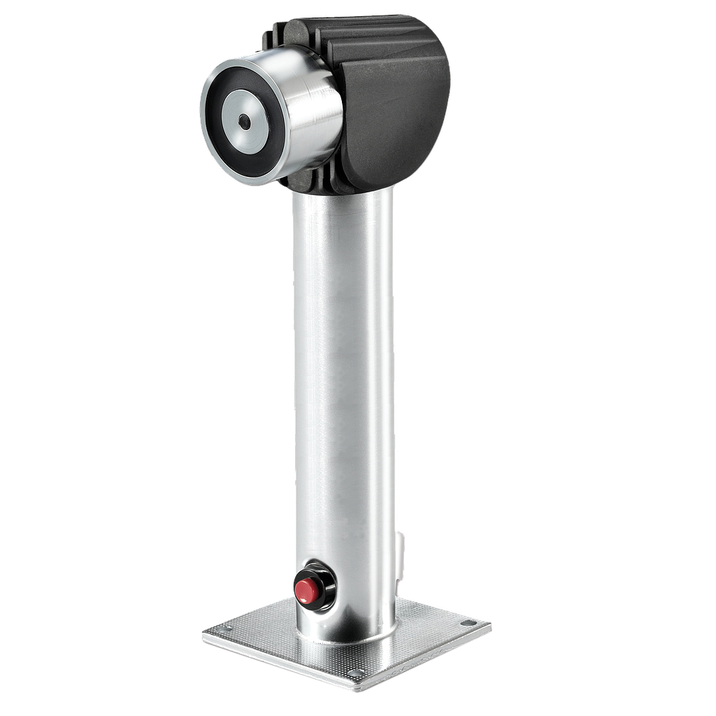 Kidde Retenedor electromagnético de 400N para montaje en suelo/pared con pulsador de desbloqueo · Ref. FE260-475