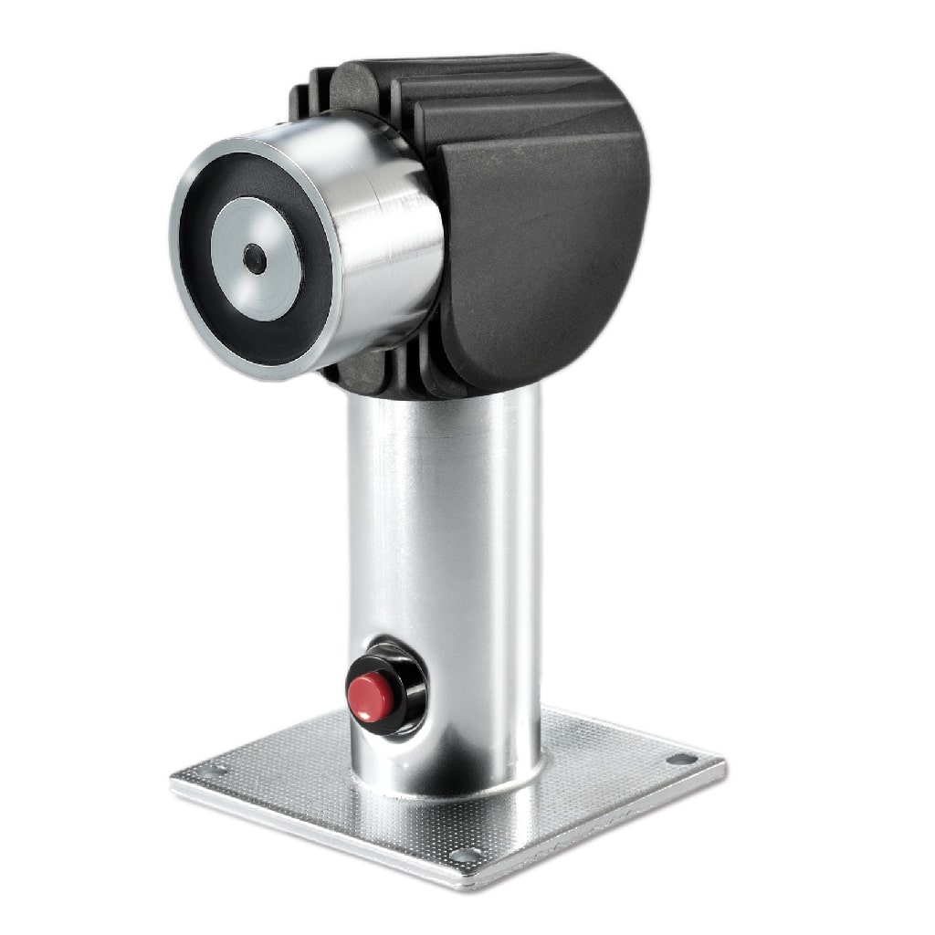 Aritech Retenedor electromagnético montaje en suelo/pared pulsador de desbloqueo soporte ajustable 175mm · Ref. FE260-175
