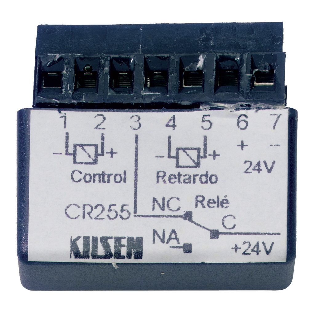 CR255 - Selector electrónico para el cierre de puertas cortafuegos de doble hoja.