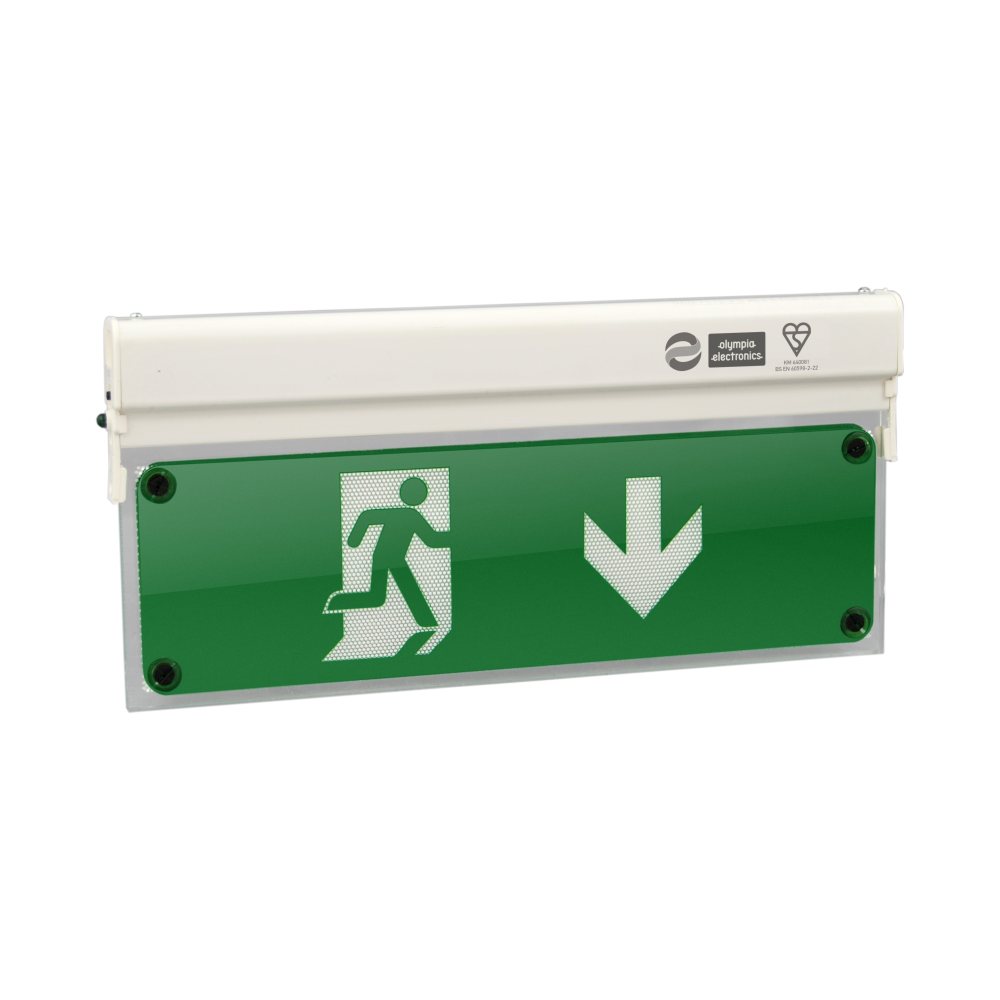 Señal de seguridad con iluminación LED interna 3 horas · Ref. MLD-28D/w