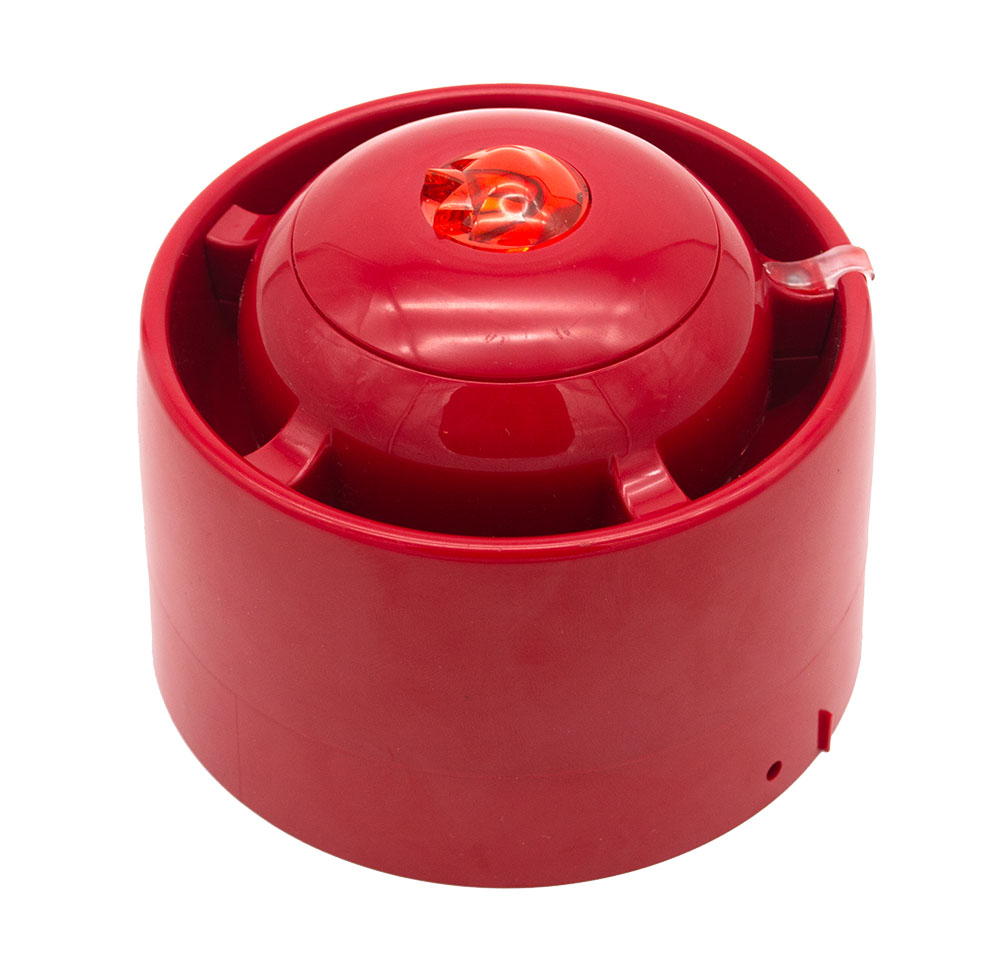 Kidde Sirena/Alarma visual direccionable inteligente Serie Excellence con aislador, montaje en pared · Ref. KE-AS3115R-WM