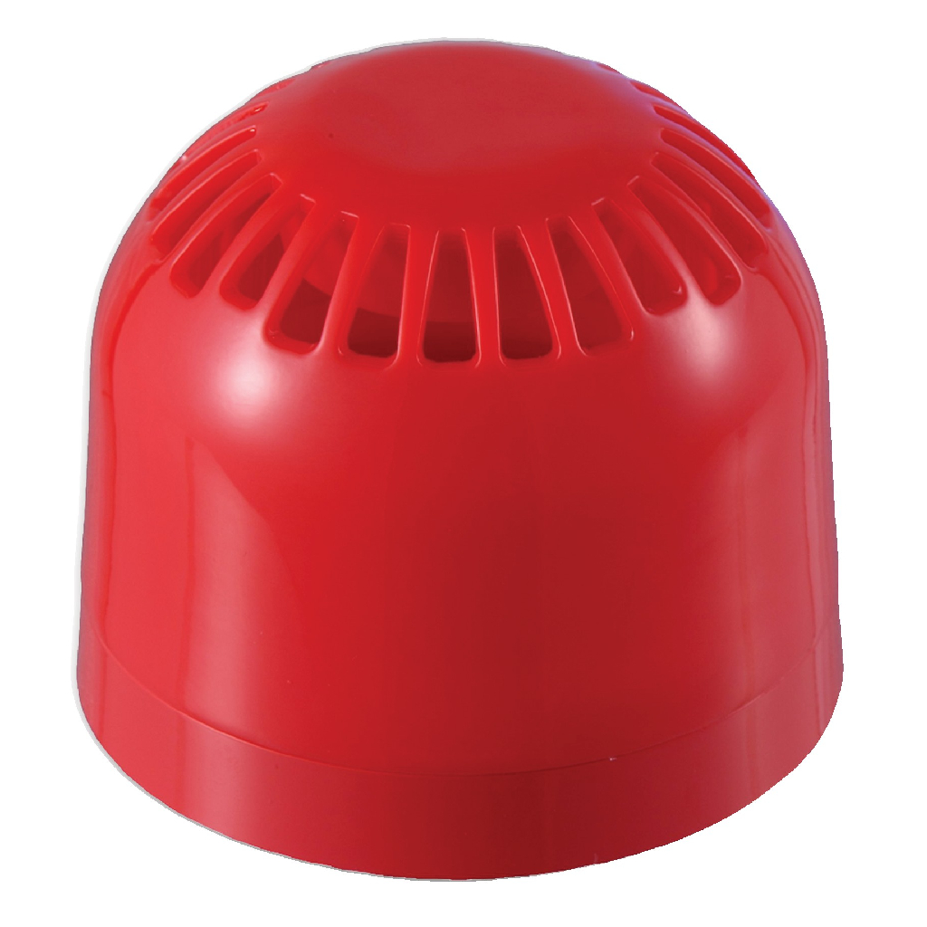 AS363 - Sirena de alarma convencional Aritech policarbonato interior 24Vcc 32 tonos 94 a 106dB Color rojo