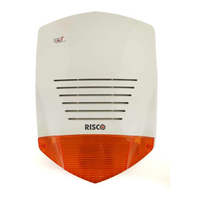 Risco Sirena de Exterior ProSound (Lente ámbar) cableado convencional o en BUS Grado 2 · Ref. RS200WA0000B