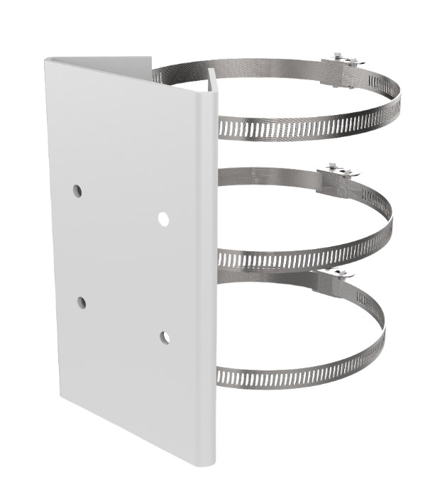 DS-1673ZJ - Soporte de montaje en poste horizontal para Cámaras Domo PTZ y PanoVu Hikvision