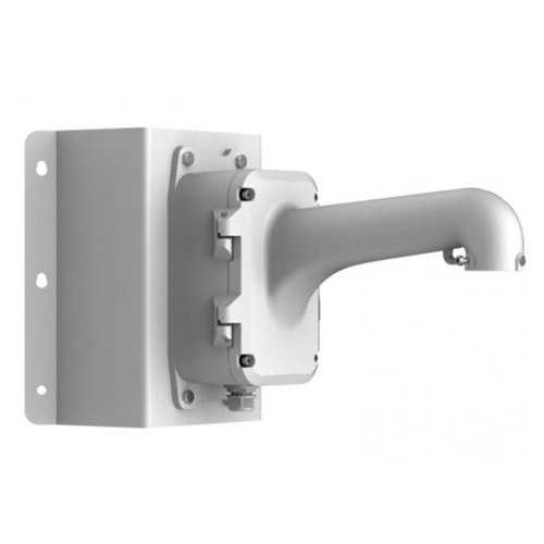 DS-1604ZJ-BOX-CORNER - Soporte para pared con caja de conexiones, espacio para fuente de 24VAC/3A y adaptador a esquina