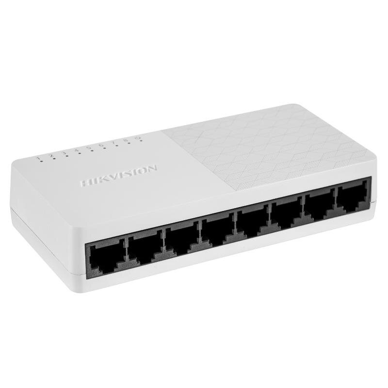 Hikvision Switch 8 puertos no gestionado 10/100M RJ45 Fast Ethernet PVC · Ref. DS-3E0108D-O