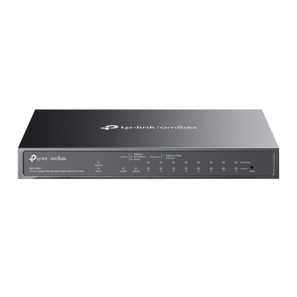 TP-Link Switch Omada Easy Gestionable 10 Puertos Gigabit 8 Puertos PoE+ · Ref. ES210GMP
