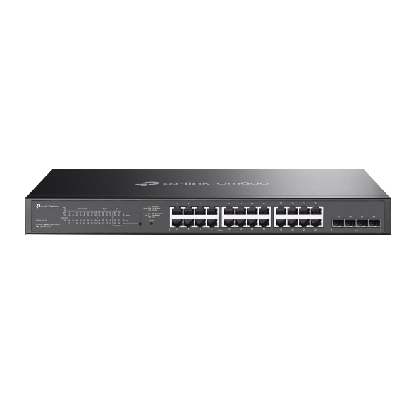 TP-Link Switch Omada inteligente 28 puertos Gigabit, 16 puertos PoE+ y 4× puertos SFP · Ref. SG2428LP