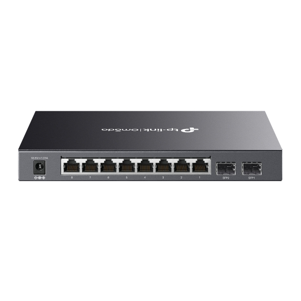 TP-Link Switch Omada inteligente 61W 10 puertos Gigabit 8 puertos PoE+ + 2 puertos SFP · Ref. SG2210P