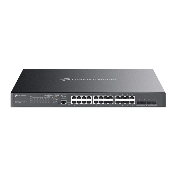 TP-Link Switch Omada L2+ 24 puertos Gigabit y 4 SFP 24 PoE+ · Ref. SG3428MP
