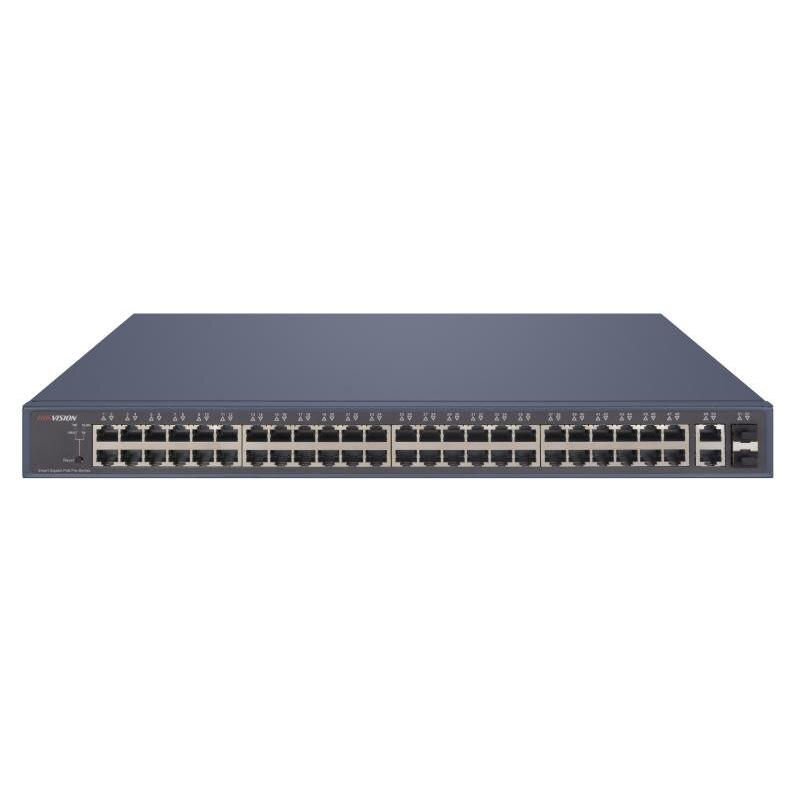 Hikvision Switch PoE inteligente Gigabit 48 puertos Hasta 300m · Ref. DS-3E1552P-SI