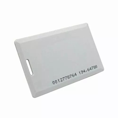 Tarjeta de proximidad EM125khz numerada con ranura · Ref. EN125Numerada