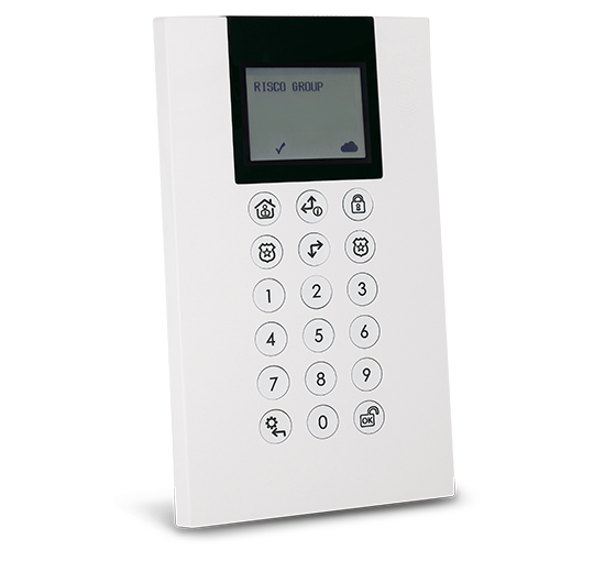Risco Teclado Panda inalámbrico bidireccional de Grado 2 para LightSYS+/Air con lector de proximidad 13,56MHz para sistemas 868MHz · Ref. RW432KPP802A