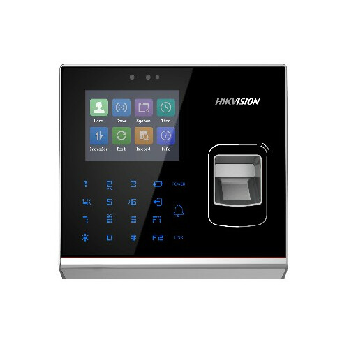 Hikvision Terminal control acceso Huella dactilar LCD-TFT 2,8" tarjetas Mifare Teclado · Ref. DS-K1T201AMF