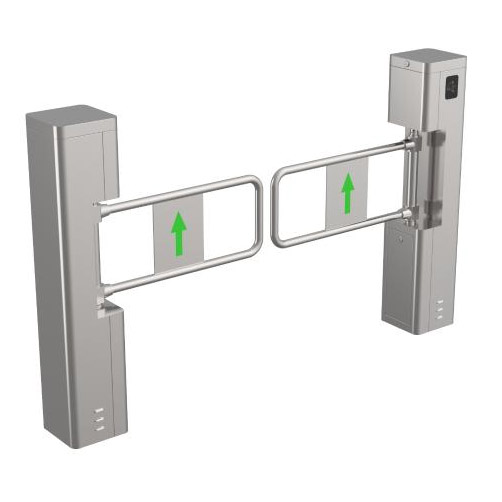 Hikvision Torno-Barrera Control acceso Oscilante derecho M Orificio instalación FRT Metacrilato 1100mm · Ref. DS-K3BC411X-R/M-Dp110