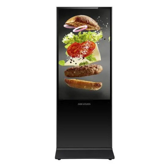 Hikvision Totem Display pantalla 55" 4K para cartelería digital · Ref. DS-D6055UL-B/S(IN)