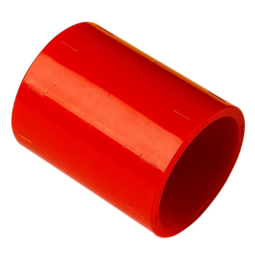9-10908 - Unión directa para Tubería 27mm de sistemas por aspiración Color Rojo Aritech