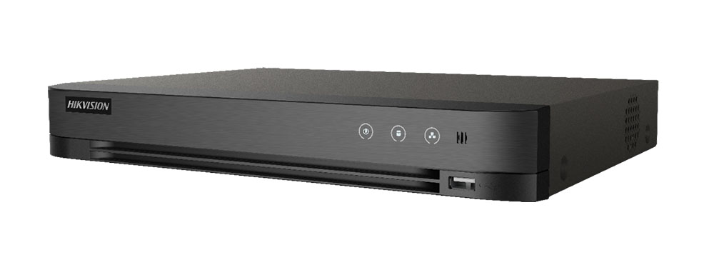 Hikvision Videograbador 5en1 DVR 5MP 16CH + 8IP 6MP E/S Audio 2HDD VCA Acusense · Ref. iDS-7216HQHI-M2/XT