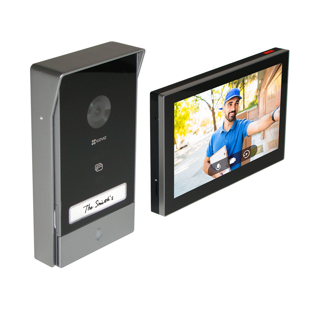 EZVIZ Videoportero doméstico inteligente Wifi (monitor) 2 hilos Cámara exterior 2 en 1. Resolución 2K. Visión nocturna · Ref. CS-HP7-R105-1W2TFC