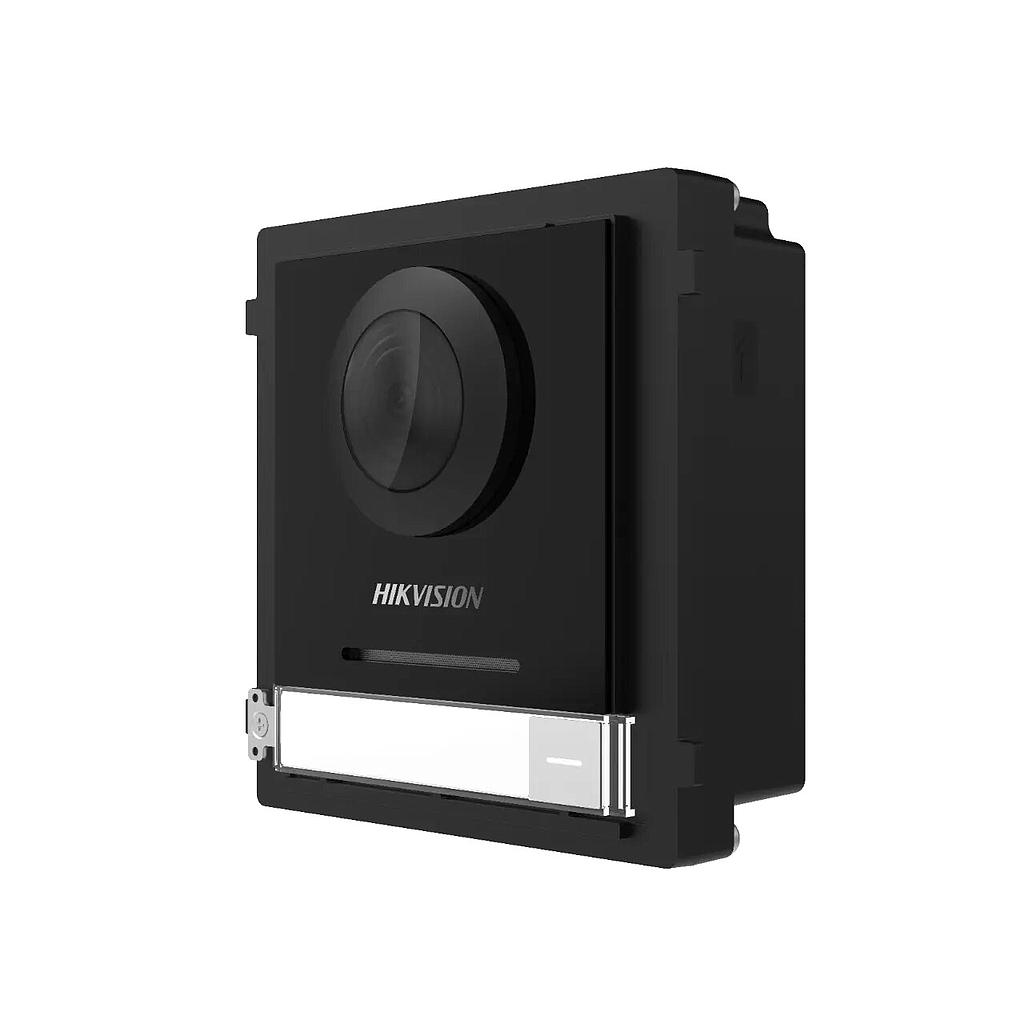 Hikvision Videoportero modular dos hilos cámara 2MP Ojo pez Botón 2 relés IR Entrada alarma 4CH Audio bidireccional · Ref. DS-KD8003Y-IME2