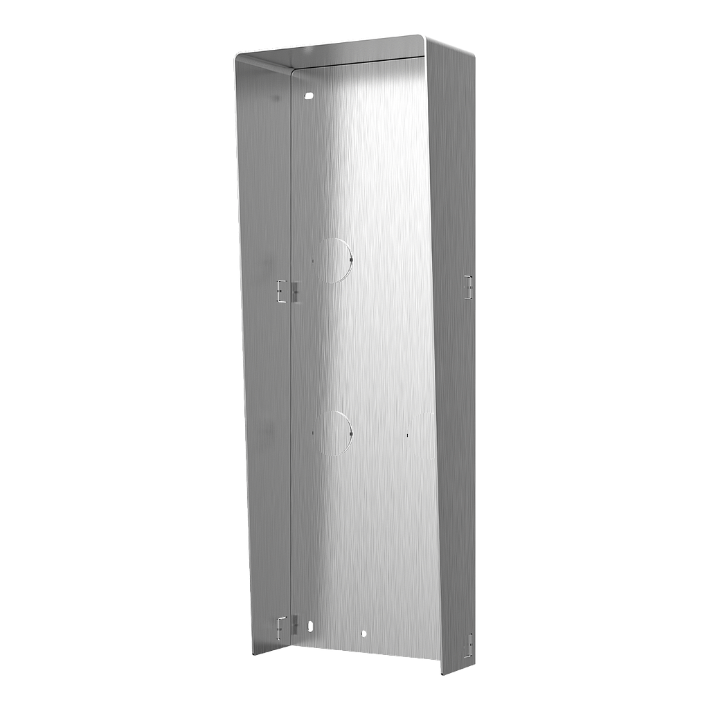 Hikvision Visera Protectora de lluvia para videoportero 3 módulos Acero inoxidable Superficie · Ref. DS-KABD8003-RS3/S