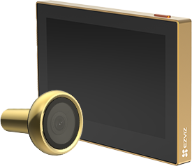 EZVIZ Visor de puerta con mirilla Dorada sin cables WiFi · Ref. CS-HP2-R100-6E2WB-GD