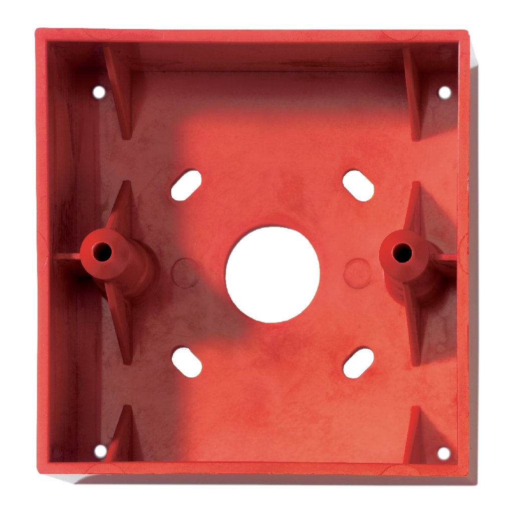 Aritech Zócalo base montaje en superficie sin terminales. Color rojo · Ref. DM788