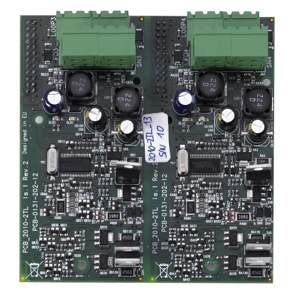 Kidde Accesorio central incendios direccionable, placa expansión de lazo, 2 lazos 500 mA por lazo Kidde/Aritech · Ref. 2X-A-LB