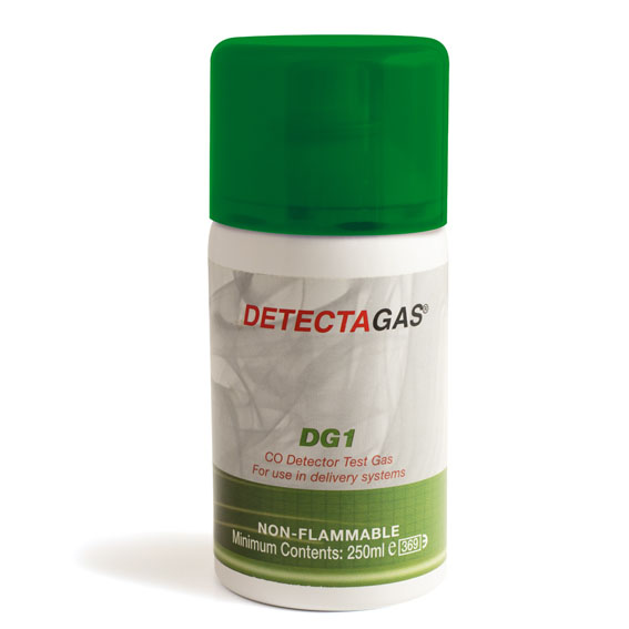 Aerosol para prueba de detectores de alarma de CO (Monóxido de Carbono) industriales 250ml · Ref. DG1