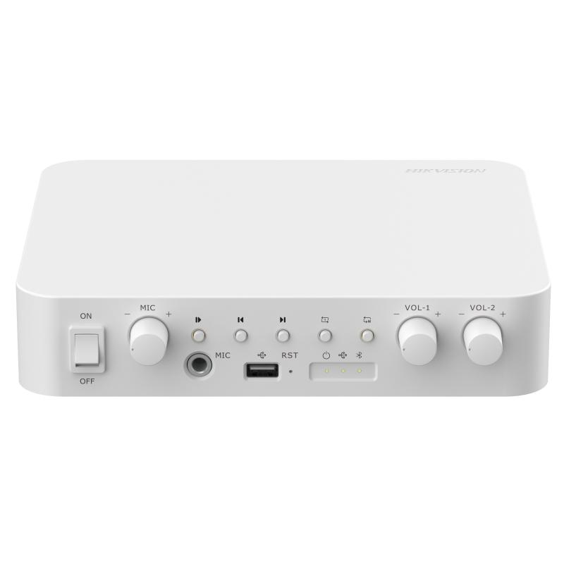 Hikvision Amplificador IP de 2 zonas de 80W · Ref. DS-QAE1A80G1-VB