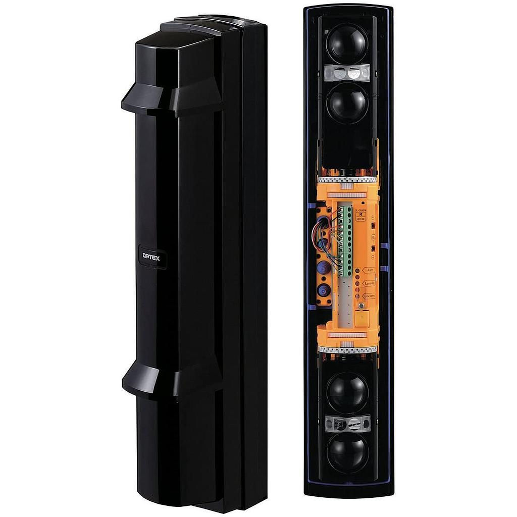 SL-350QFR - Barreras OPTEX infrarrojas 4 haces alcance 100m 4 canales Low current battery version