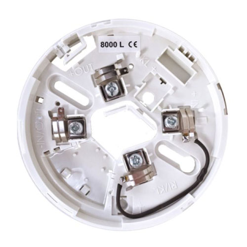 Unipos Base con resistencia Unipos. Hace compatible el detector unipos en cualquier central · Ref. DB8000L