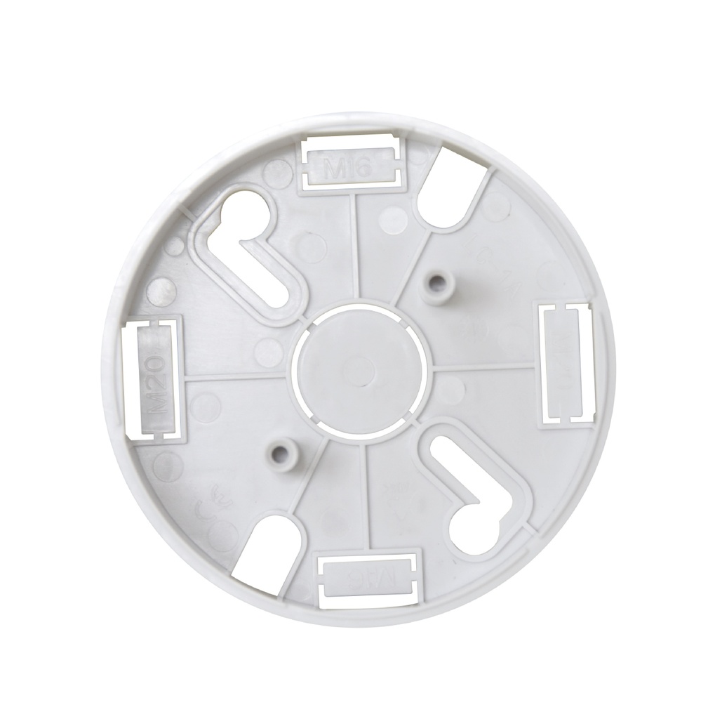 Kidde Base tubo visto para detector convencional - Montaje en superficie (Blanco) · Ref. NC-BA-SM-W
