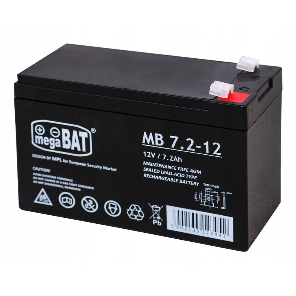 Batería de 12 V. / 7,2 Amp. · Ref. BSC01760