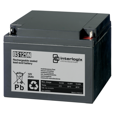 Kidde Batería sellada de plomo, 12 V, 26 Ah Kidde/Aritech · Ref. BS129N