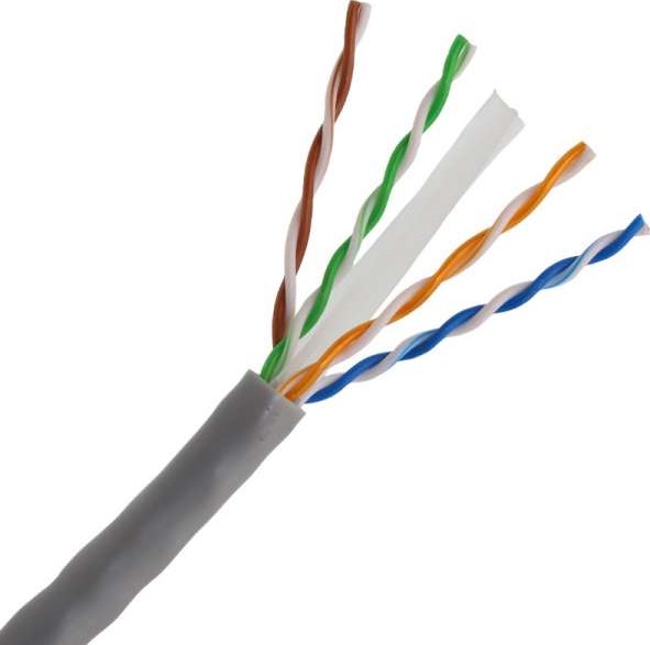 Bobina en caja de 305m cable de UTP CAT6e rígido CCA · Ref. BSC01250