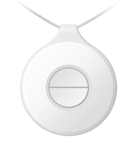 Hikvision Botón de emergencia/ pánico portátil 2 botones inalámbrico IP66 Sistema AXPRO · Ref. DS-PDEBP2-EG2-WE(Dual buttons)
