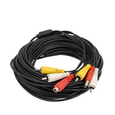 Cable RCA para cámaras de CCTV audio, video y alimentación. 10 m · Ref. BSC00200