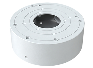 TVT Caja de conexión para cámaras. Aluminio. Blanco IP65 Techo y pared 109.5x38.8mm · Ref. YXH0105